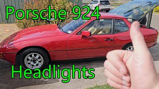 Porsche 924 Headlight fail [upl. by Ynahpit]