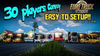 30 player convoy ets2  ets2 v142  ets2 v142 multiplayer  how to setup ets 2 convoy  Pro bd map [upl. by Vel808]