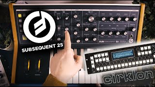 Moog Subsequent 25 Analogue Synth Demo amp Cirklon MIDI Workout [upl. by Mauro]