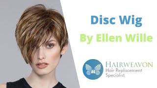 Disc Wig by Ellen Wille  Synthetic  Colours Shown Pepper Lighted and Platin Mix [upl. by Aivirt]