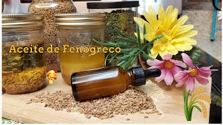 Como hacer aceite de fenogreco fácil y rápido [upl. by Elyse]