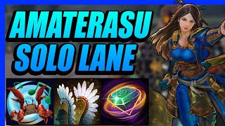 Amaterasu is SUPER BUFFED in SMITE 2  Solo Lane Gameplay [upl. by Tahp354]