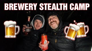 STEALTH CAMPING NEXT TO A BREWERY in bushes next to public footpath [upl. by Draner]