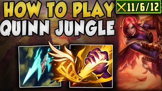 RANK 1 QUINN SHOWS YOU HOW TO DOMINATE WITH QUINN JUNGLE IN HIGH ELO SLEEPER OP PICK [upl. by Sibella]