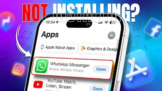 How to Solve App Store Not Installing Apps on iPhone  Fix Download Issues [upl. by Lengel]