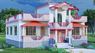 Bangladesh village house Design 2023 Bangladeshi home Design picture [upl. by Oirretna]