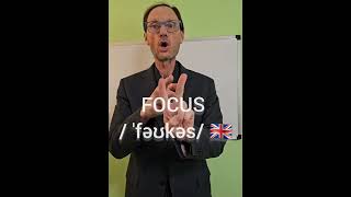 🚨Dont say Fk us 🖕🚨FOCUS ˈfəʊkəs in BRITISH ENGLISH 🇬🇧 english hablaingles englishaccent [upl. by Ahsal]