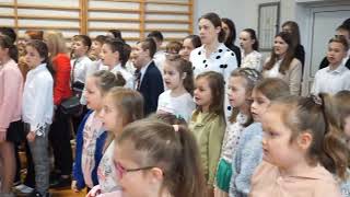 Poland National Anthem sung by Polish Student Celebrate National Independence Day 2024 [upl. by Graaf]