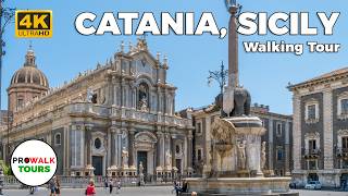 Catania Italy Walking Tour  May 2024  4K60fps with Captions [upl. by Orvil]