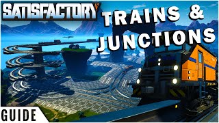 Satisfactory Trains amp Junctions Guide  Satisfactory Game [upl. by Ymarej]