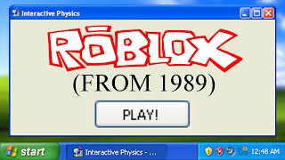 Playing Roblox from 1989 Interactive Physics [upl. by Schulze25]