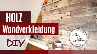 Holz Wandverkleidung DIY und ein mysteriöses Paket [upl. by Eicrad]