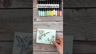 Stamp Tear and Color diy stampingfun handstampedcards greetingcard papercraft diy blends [upl. by Ziza]