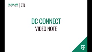 DC Connect Video Note [upl. by Dalenna]