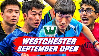 Westchester Table Tennis Center September Open Highlights FT Jian Li Kai Zhang Yiran Wu 4K HD [upl. by Eleonora297]