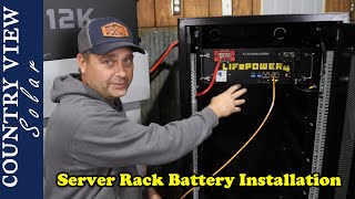 Installation and Overview of EG4 LiFePOWER 4 Battery and Server Rack Battery Cabinet [upl. by Lenard609]