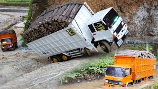 TIDAK SABAR Truk Fuso 220Ps Trinton Bermuatan Kayu Truk Fuso OFROAD GAGAL NANJAK Miniatur Truk Rc [upl. by Chow]