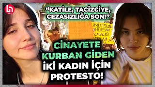 TÜRKİYE AYAKTA Kadınlar İkbal Uzuner’in öldürüldüğü yerde quotAKP söyletme yasayı uygulaquot [upl. by Gniy]