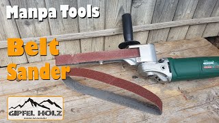 Bandschleifer für Winkelschleifer  Manpa Tools Belt Sander  Test Erfahrung und Vorstellung [upl. by Kenlee415]