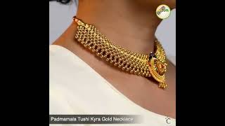 Padmamala Tushi Kyra II Gold Necklace II Kalyan Jewellers II [upl. by Leynwad]