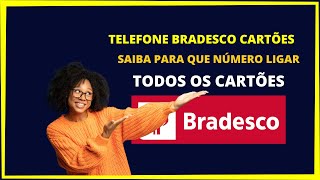 Telefone Bradesco cartões  Saiba para que número ligar [upl. by Eriuqs910]