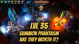 Spectres with lvl 35 Summon Phantasms  Path of Exile 324 Necropolis [upl. by Maltz]