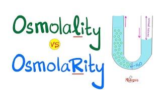 Osmolality vs Osmolarity with a mnemonic  Physiology and Chemistry [upl. by Aneladdam]