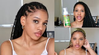 How to Tame the Frizz on your Locs using Mousse  Doing my edges [upl. by Ecnerwaled821]