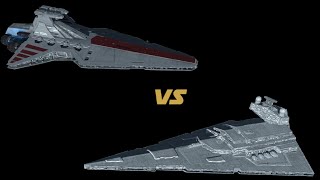 REMATCH Venator Star Destroyer VS ImperialI Star Destroyer Empire at War Thrawns Revenge [upl. by Cirone418]