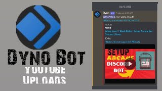 Dyno bot  Notification YouTube Discord Upload  Video ping everyone  Feroz [upl. by Nathaniel]