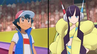 Pokemon Characters Battle Ash Vs Elesa Unova Reunion [upl. by Atte]