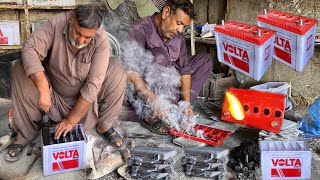 Brilliant Technique of Repair An Old Dead Acid Battery In Local Hands  Battery Restoration [upl. by Seugram587]