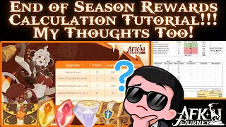 EndofSeason Rewards Calculation Tutorial My Thoughts Too AFK Journey [upl. by Sisson]