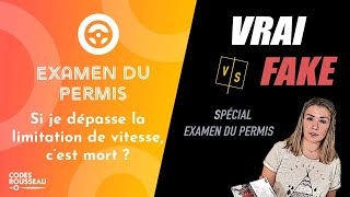 Faute éliminatoire au permis  si je dépasse la vitesse [upl. by Ennayelhsa]