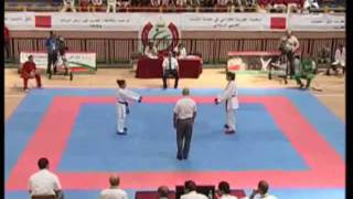 Championnat panarabe de Karate édition 2011 Marrakech  Maroc WKF Krir Ayoub [upl. by Redlac]