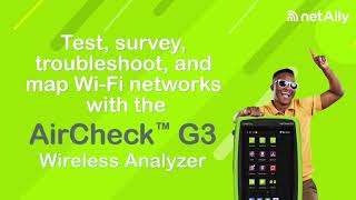 AirCheck® G3 Pro Wireless Analyzer Product Video [upl. by Nylavad]