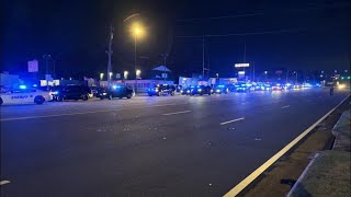 Massive police presence outside Adventure Outdoors in Smyrna [upl. by Venetis]