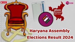 Haryana Election 2024 Results Live किसके सिर सजेगा सत्ता का ताज JJP BJP  AAP  INLD Congress [upl. by Tiraj]