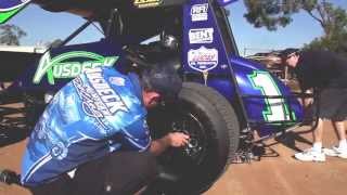 Lucas Oil V8 stars Van Gisbergen and Webb test Ausdeck Sprintcar [upl. by Nuris]