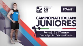 FINALI NAZIONALI CAMPIONATI ITALIANI JUNIORES 2024  7681 F [upl. by Ardekal]