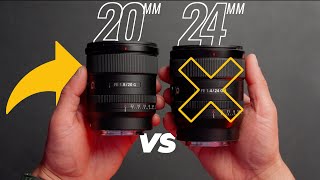 Sony 20mm f18 G vs 24mm f14 GM Lens  Which One Will I Keep [upl. by Towland]