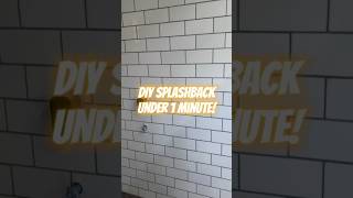 DIY Splashback in under 1 minute  Amazing results DIY tiles tiler makeover [upl. by Candis563]