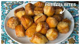 Soft Pretzel Recipe  Cinnamon Sugar Pretzel Bites  Mr PretzelsStyle [upl. by Einnim904]