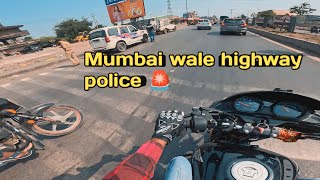 Mumbai wale Highway per police 🚨 rok rahi hai [upl. by Erastus]