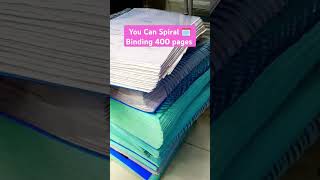 400 Pages Book 📚 Spiral Binding books spiralbinding viralvideo [upl. by Devi]