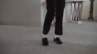 MJ dance move tutorial  foot shuffle tap [upl. by Yllas391]