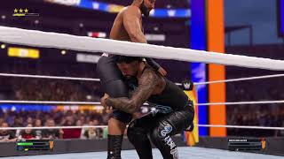 WWE 2K24 Gameplay  Jey Uso vs Bron Breakker [upl. by Erwin367]