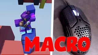 Roblox Bedwars MACRO TUTORIAL Autoclick speed building trick not bannable [upl. by Inoj]