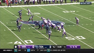 47yard TD Darnold and Addison burn Titans for long score [upl. by Stasny]