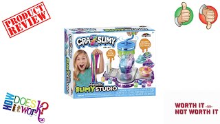 Product Review  CraZSlimy Metallic Slimy Studio from Walmart  How Did It Work Making Our Slime [upl. by Uos978]